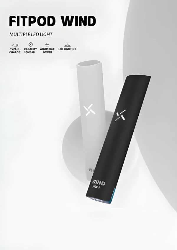 Fitpod Wind 氣流桿 一代發光主機 四檔調節 通配一代煙彈 獨特發光設計