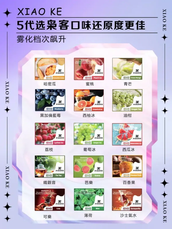 XIAOKE煙彈 梟客五代霧化彈 適用Relx主機四五六代   全新五代霧化技術