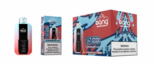 Bang 25000 Puffs 超大屏幕 超大容量可充電拋棄式電子煙4 Bang 25000 Puffs 超大屏幕 超大容量可充電拋棄式電子煙